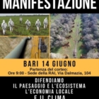 XILELLA : MANIFESTAZIONE VENERDI' 14 GIUGNO A BARI