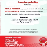 Iniziative del candidato Presidente Nicola Cesaria di Marted� 8 settembre