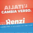 Sabato inaugurazione sede "Comitato Renzi" 