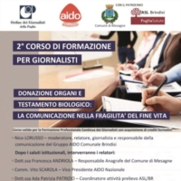 MESAGNE : IL 14 MAGGIO CORSO PER GIORNALISTI