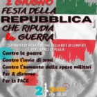 2 Giugno 2022 FESTA DELLA REPUBBLICA CHE RIPUDIA LA GUERRA