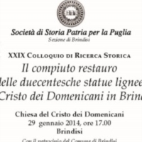Societ� Storia patria per la puglia . il 29 Gennaio presentazione restauri