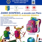 ZAINO SOSPESO…a scuola con Piero
