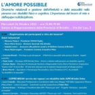 “L’amore possibile”, mercoledì 26 ottobre 