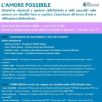 �L�amore possibile�, mercoled� 26 ottobre 