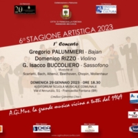 FRANCAVILLA FONTANA :INAUGURAZIONE STAGIONE CONCERTISTICA  A.GI.MUS 