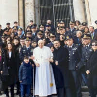 Il Gruppo Supporto Brindisi dell�Aeronautica Militare in udienza dal Papa