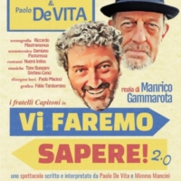 Mimmo Mancini e Paolo De Vita domani al Teatro Roma di Ostuni