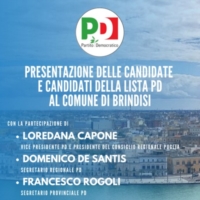 OGGI ALLE 17.30 PRESENTAZIONE LISTA PD