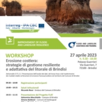 Workshop �Erosione costiera: strategie di gestione resiliente e adattativa del litorale di Brindisi�