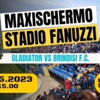 Maxischermo allo stadio Fanuzzi per il prossimo match del Brindisi Football Club