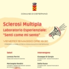 SCLEROSI MULTIPLA: LABORATORIO ESPERIENZIALE A CISTERNINO