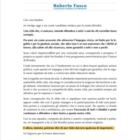 BRINDISI : PD : CHIARIMENTO SU LETTERA FUSCO