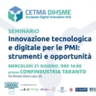 TARANTO : INNOVAZIONE TECNOLOGICA E DIGITALE PER LE PICCOLE E MEDIE IMPRESE
