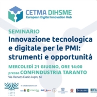 TARANTO : INNOVAZIONE TECNOLOGICA E DIGITALE PER LE PICCOLE E MEDIE IMPRESE
