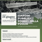CAROVIGNO : PRESENTAZIONE GIARDINI PUBBLICI DELLA PUGLIA